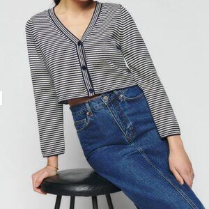 Reformation Justine Cotton Cardigan XL